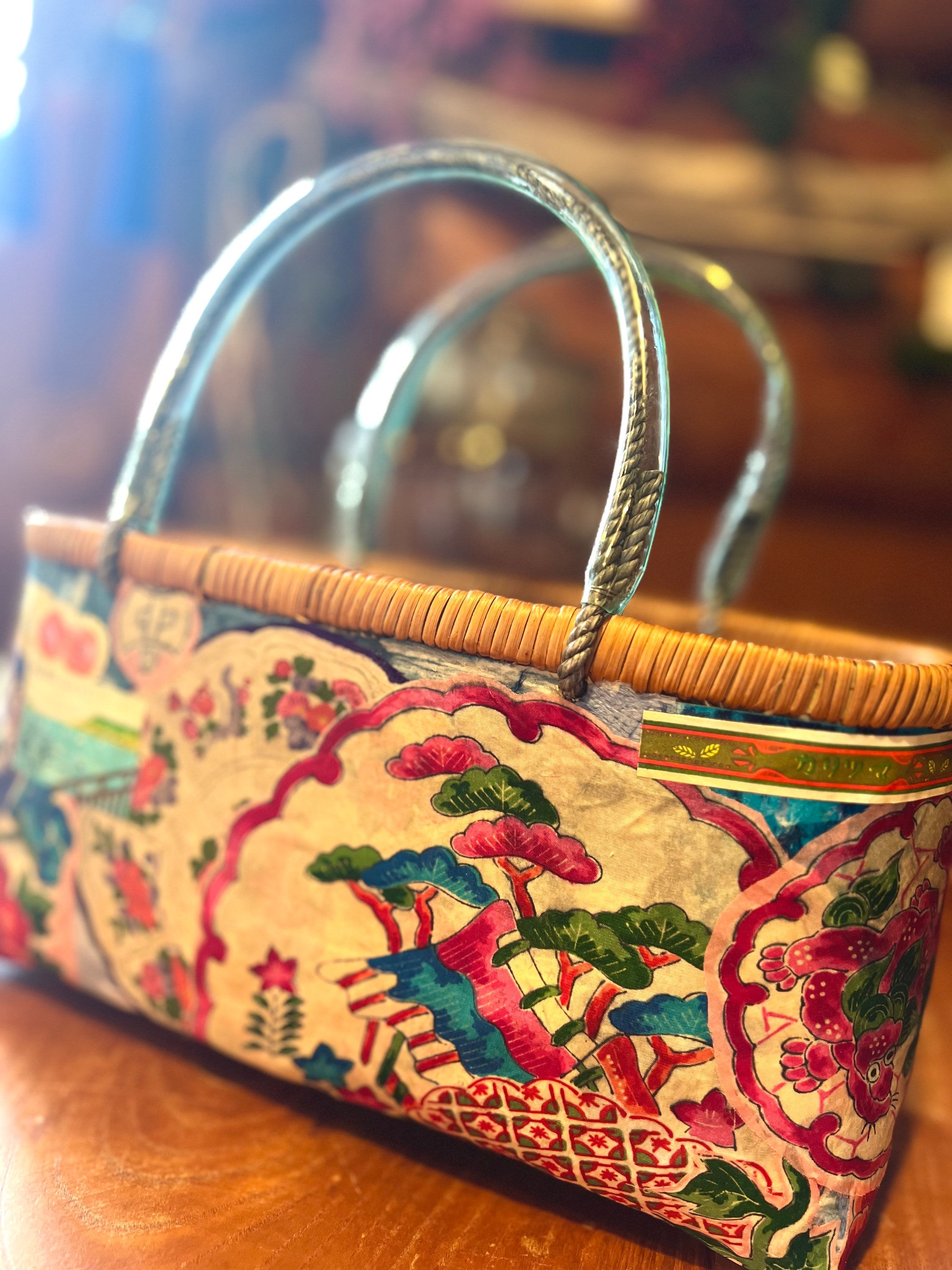 一閑張りかごバスケット Ikkanbari Basket