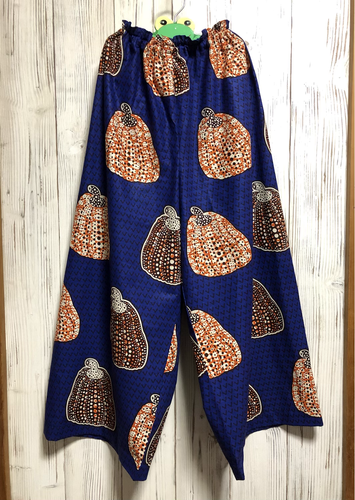 African Fabric Pants アフリカ布のワイドパンツ | MomoyoStoby