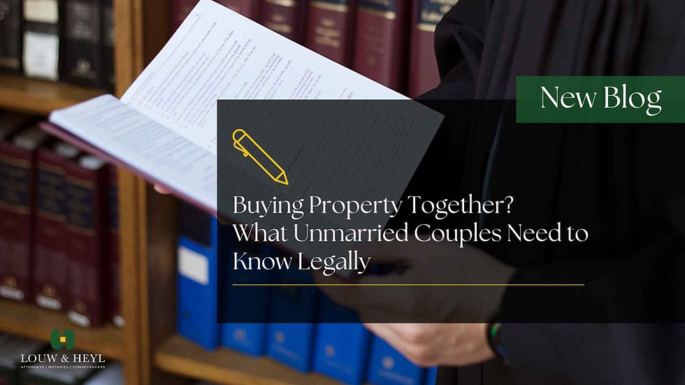 Buying Property Together? What Unmarried Couples Need to Know Legally