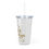 Thumbnail: Plastic Tumbler with Straw