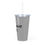 Thumbnail: Plastic Tumbler with Straw