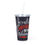 Thumbnail: Plastic Tumbler with Straw