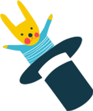 ハットでうさぎ