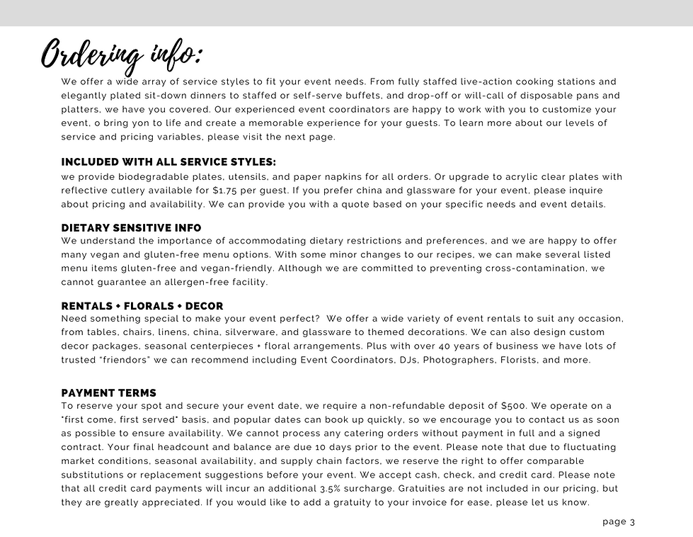 LAFB 2023 Hors D'Oeuvres Menu