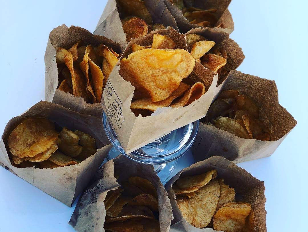 Home-Made Potato Chips w/ Ranch Dip