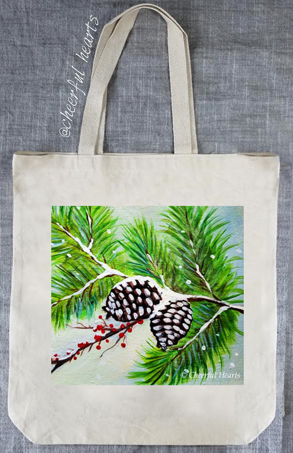 Saint Andrews Lutheran - Pine Bough Tote Bag (or canvas board) - December 9th
