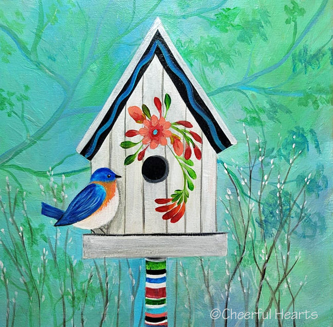 White Bear Lake Senior Center - "FOLK ART BIRDHOUSE - June 7th - $40