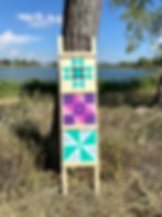 3 Barn Quilt Display Ladder OR 2ft x 2ft Barn Quilt  (no ladder)