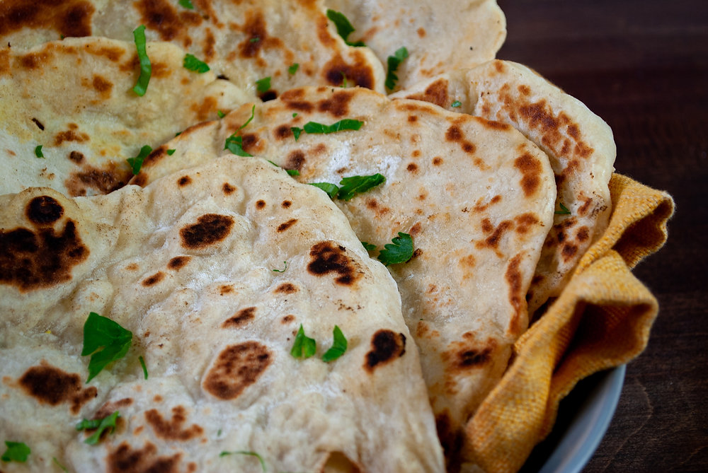 easiest garlic naan bread