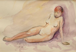 Desnudos en Acuarela