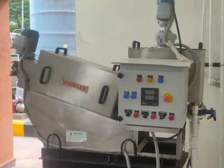 Novel ETP SS304 Self Cleaning Dewatering Sludge Belt Press