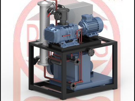 Service Power Plant 0.1Torr Two Stage Mechanical Vacuum Boster System