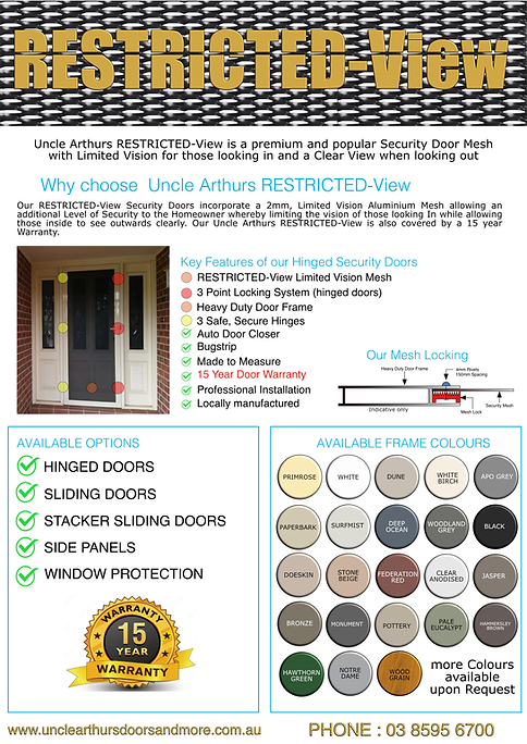 Limitited Vision Security Door