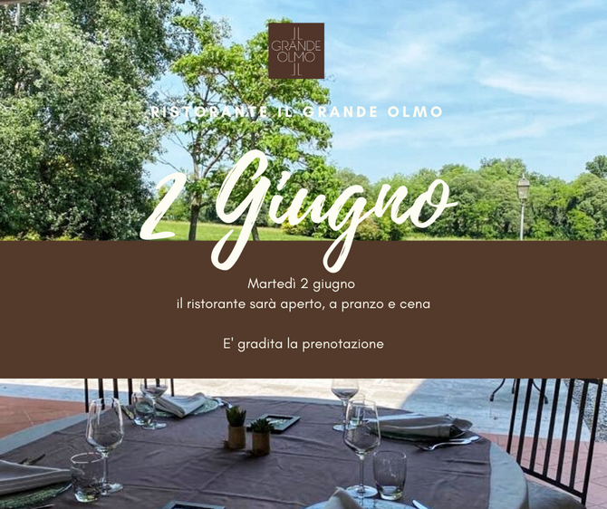 Aperti anche martedi 2 giugno