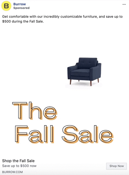 Burrow Fall Sale Stop Motion Video Ad