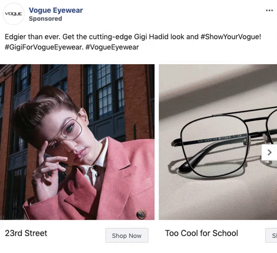 Vogue Eyewear x Gigi Hadid