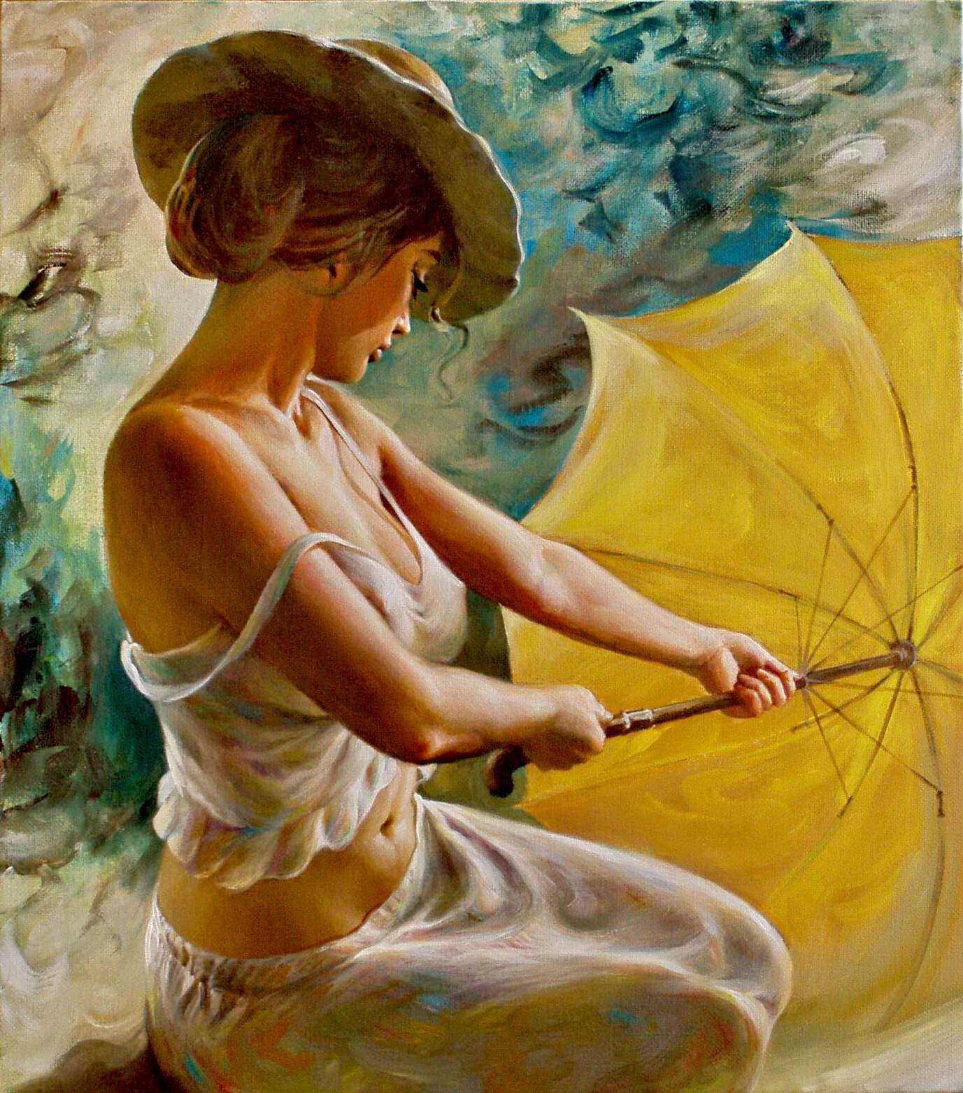 The yellow umbrella