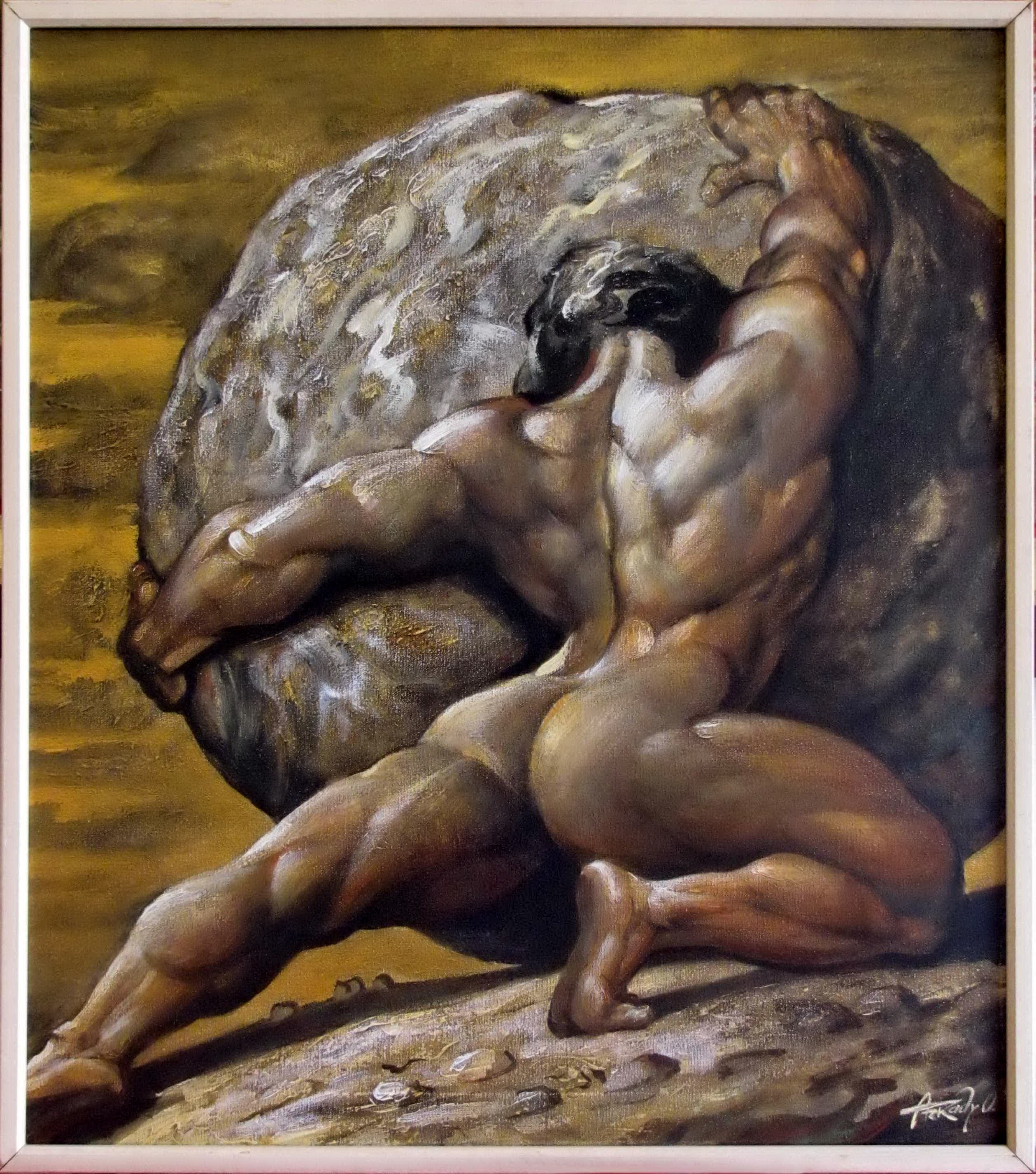 Sisyphus (c.acril. 90x80 sm)