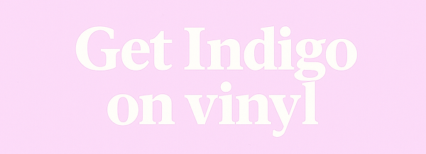 indigo on vinyl