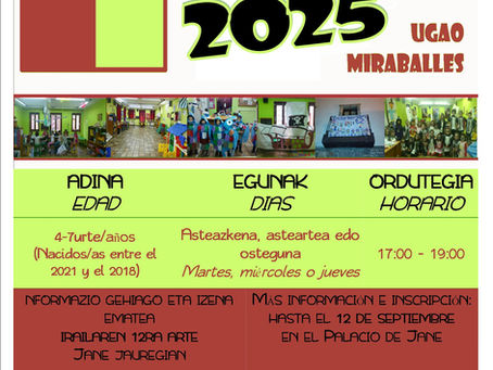 Ludoteka 3. Hiruhilekoa / Ludoteka 3er trimestre