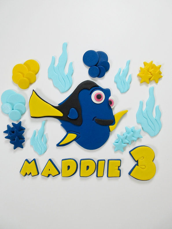 Finding Nemo cake decorations edible fondant personalised