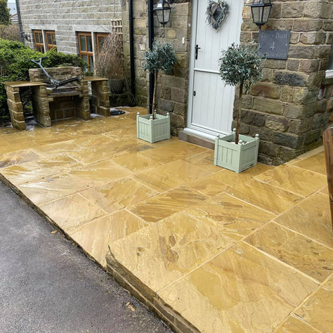 Patio Flagstone Cleaning in Yorkshire