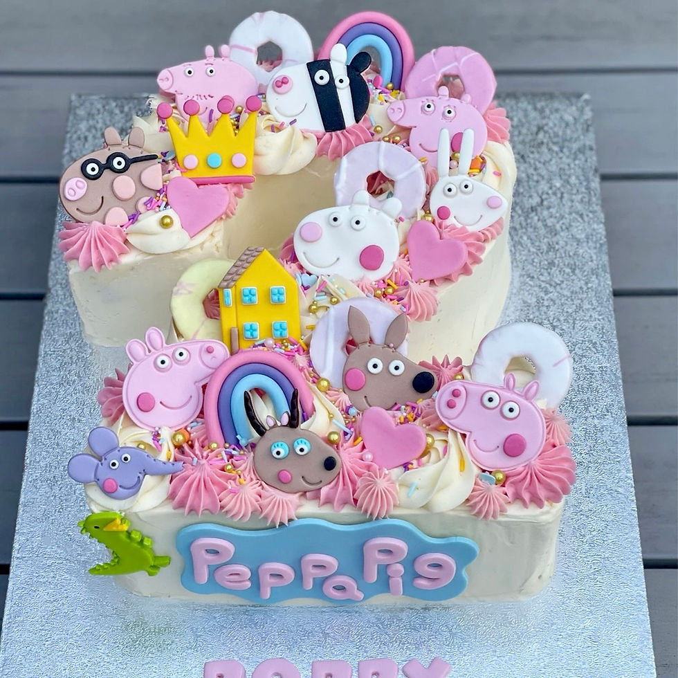 Peppa Pig Fondant Toppers Cake Decorations