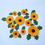 Thumbnail: Edible Sunflowers Leaves. Fondant Sugar Sunflowers