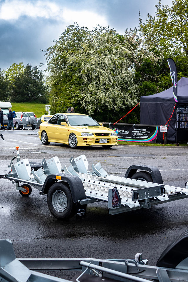 Debon and Woodford car and motorbike trailers