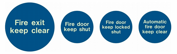 Fire Exit Door Signs