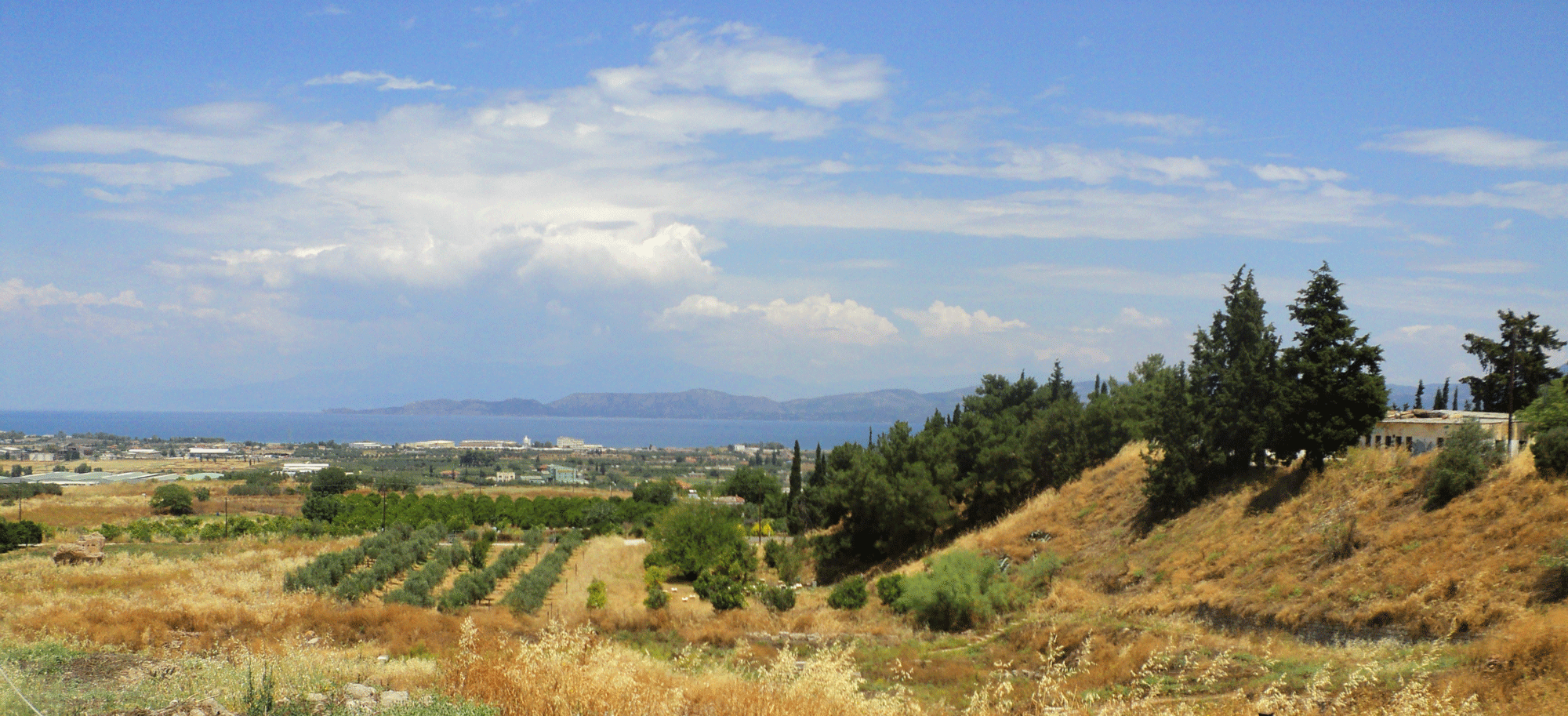 Lechaion Plain from Ancient Corinth