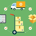 Modern warehouse facility with secure storage and loading docks for efficient logistics operations.