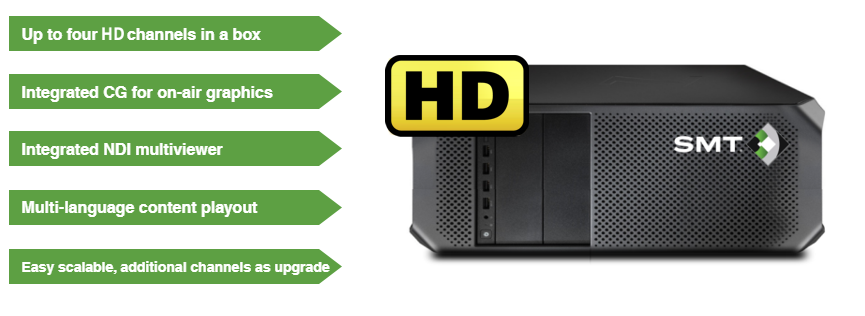 integrated multi-channel playout with graphics integrated multi-channel playout with graphics
