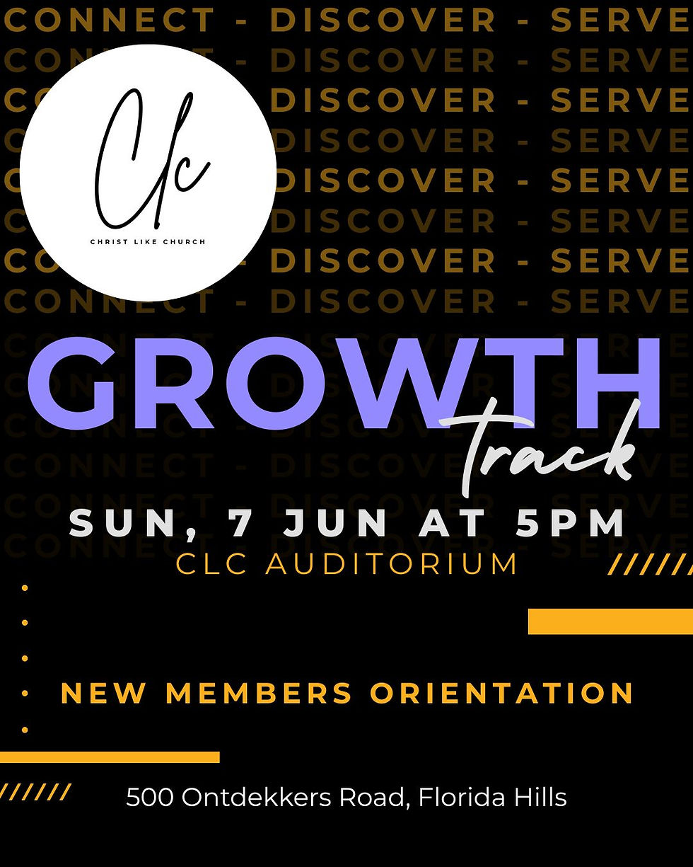 Growth Track - New Members Orientation