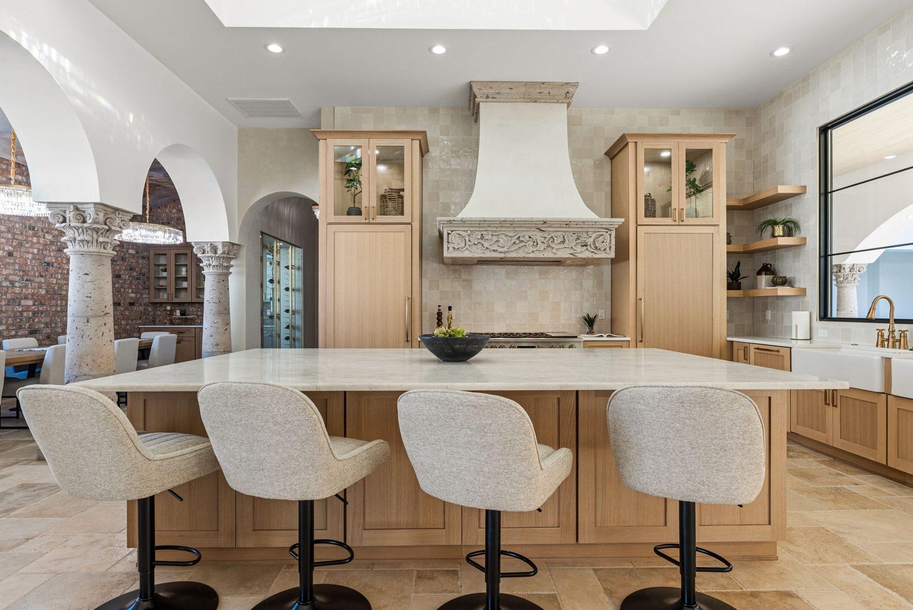 Kitchen, wide view, Old World Mediterranean, Albuquerque