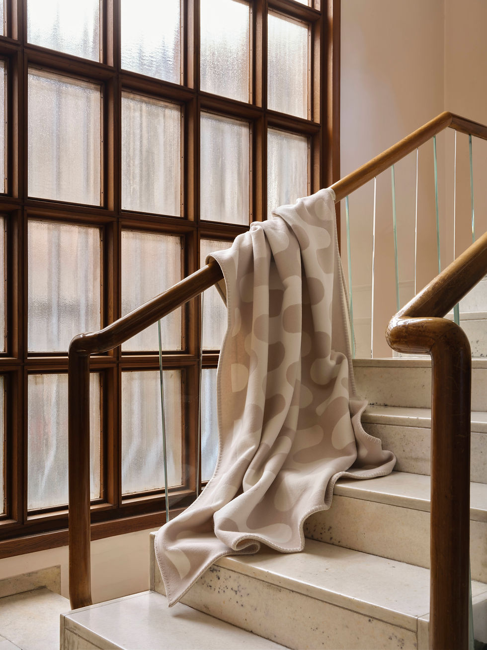 Modernism Throw in White-Cream