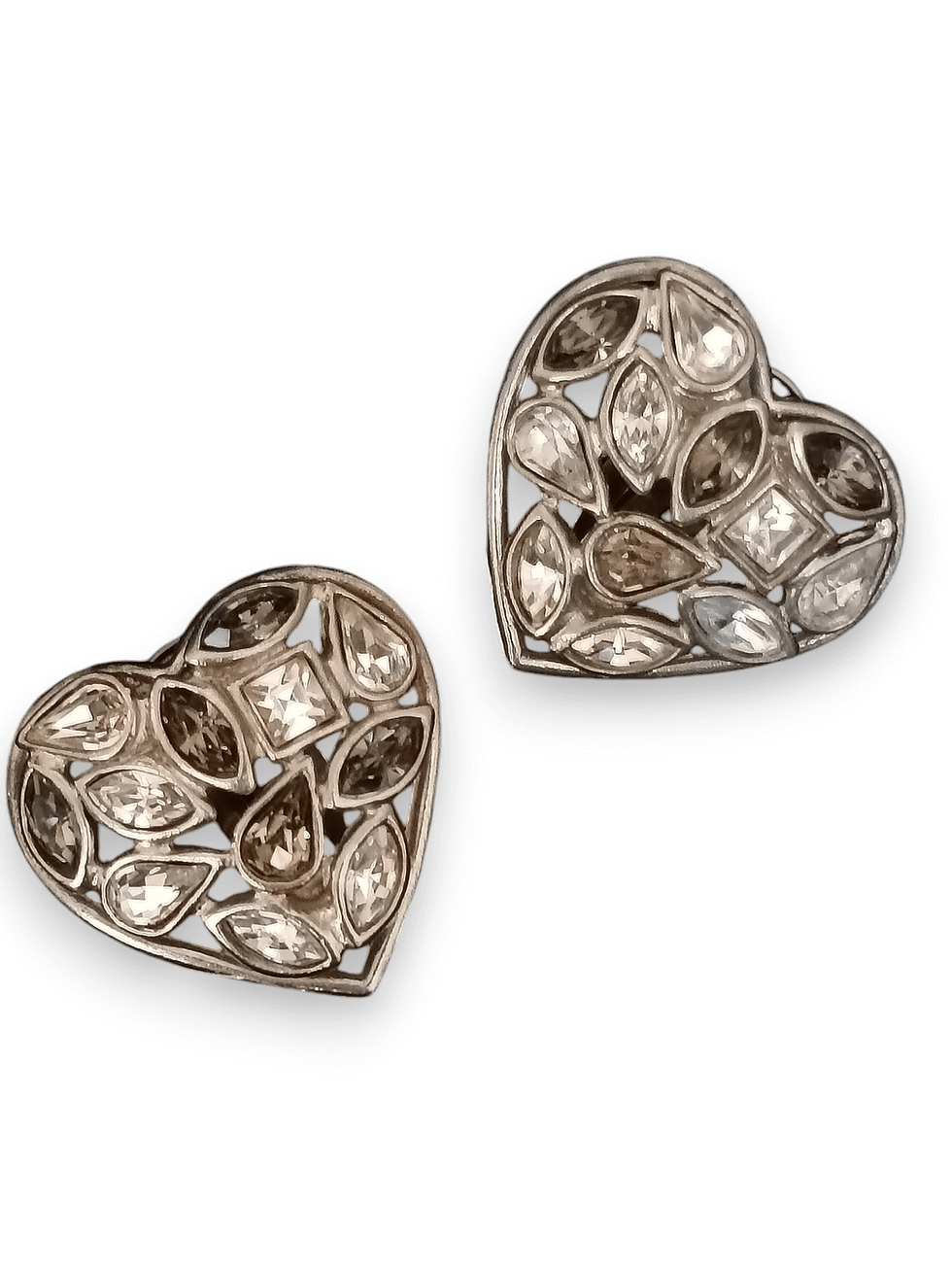 Saint laurent heart earrings vintage