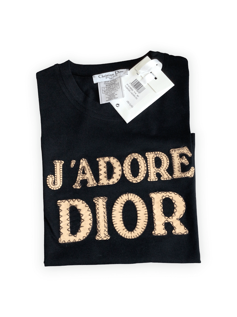 Thumbnail: Christian Dior Vintage J Adore Black T-Shirt