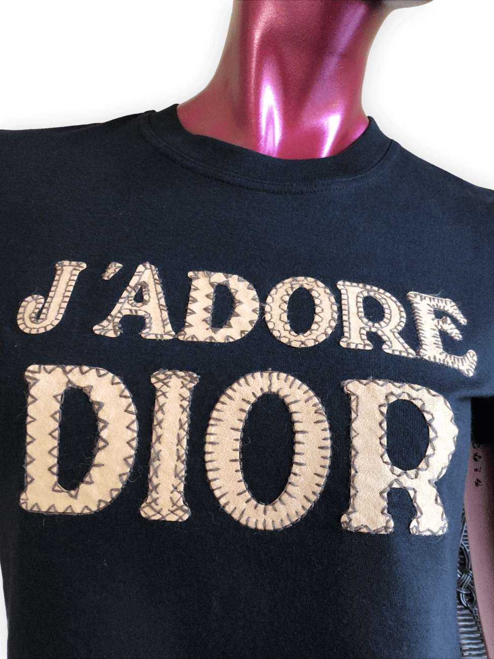 Thumbnail: Christian Dior Vintage J Adore Black T-Shirt