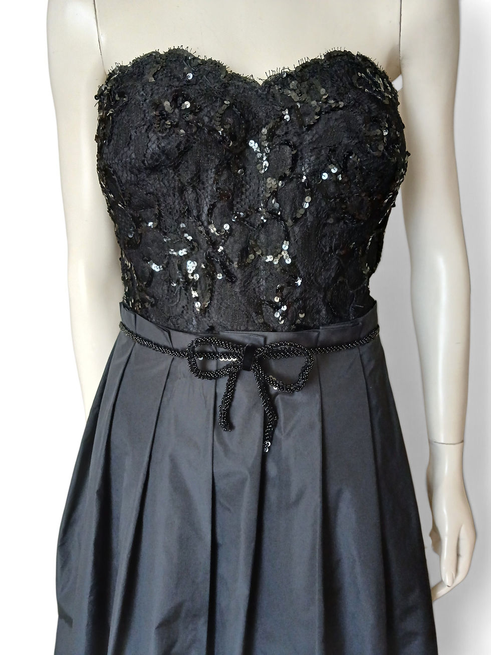 Thumbnail: givenchy 1970s black evening gown