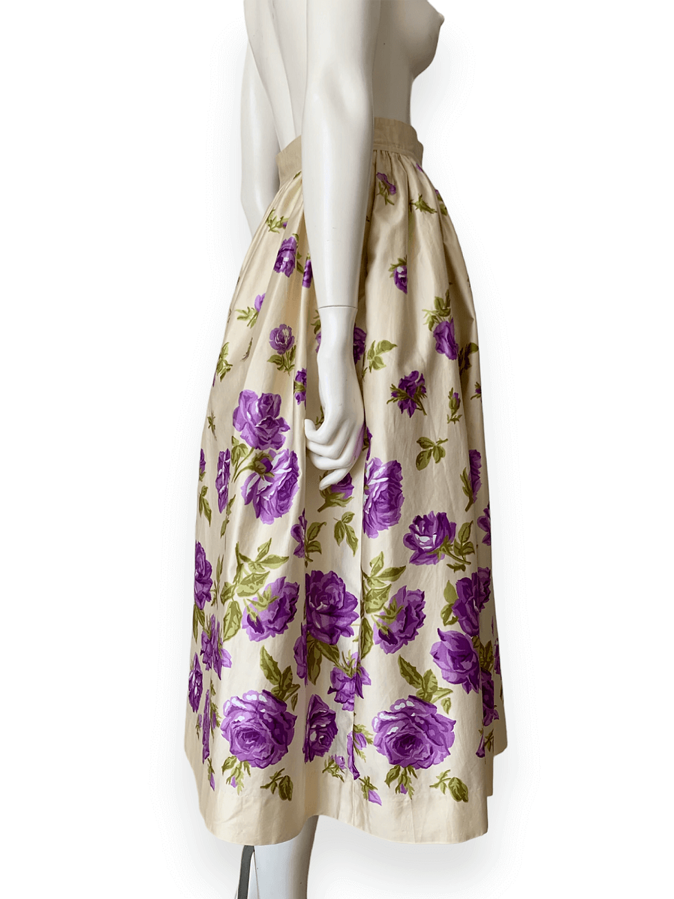 Thumbnail: Yves Saint Laurent 1970s Russian Ballet Floral Midi Skirt