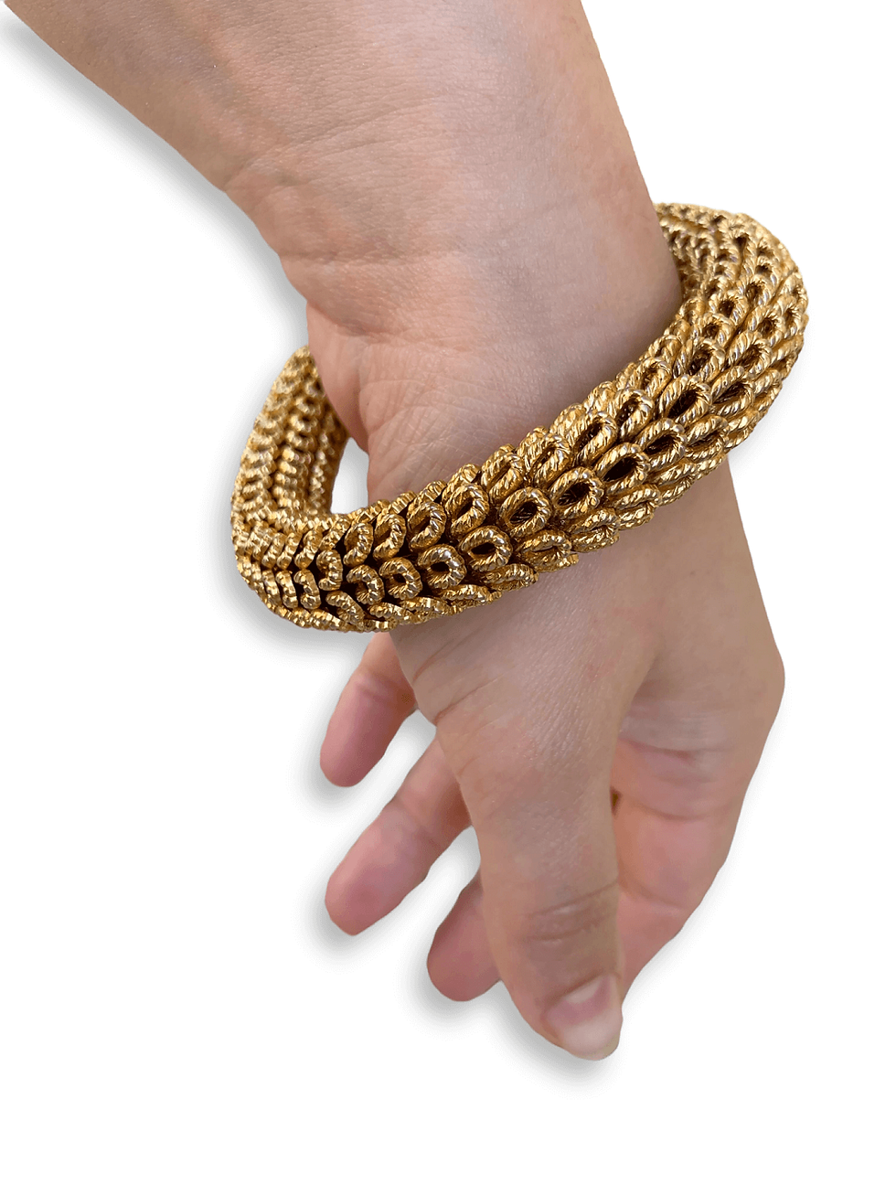 Thumbnail: Christian Dior 1967 Signed Gold toned Bracelet