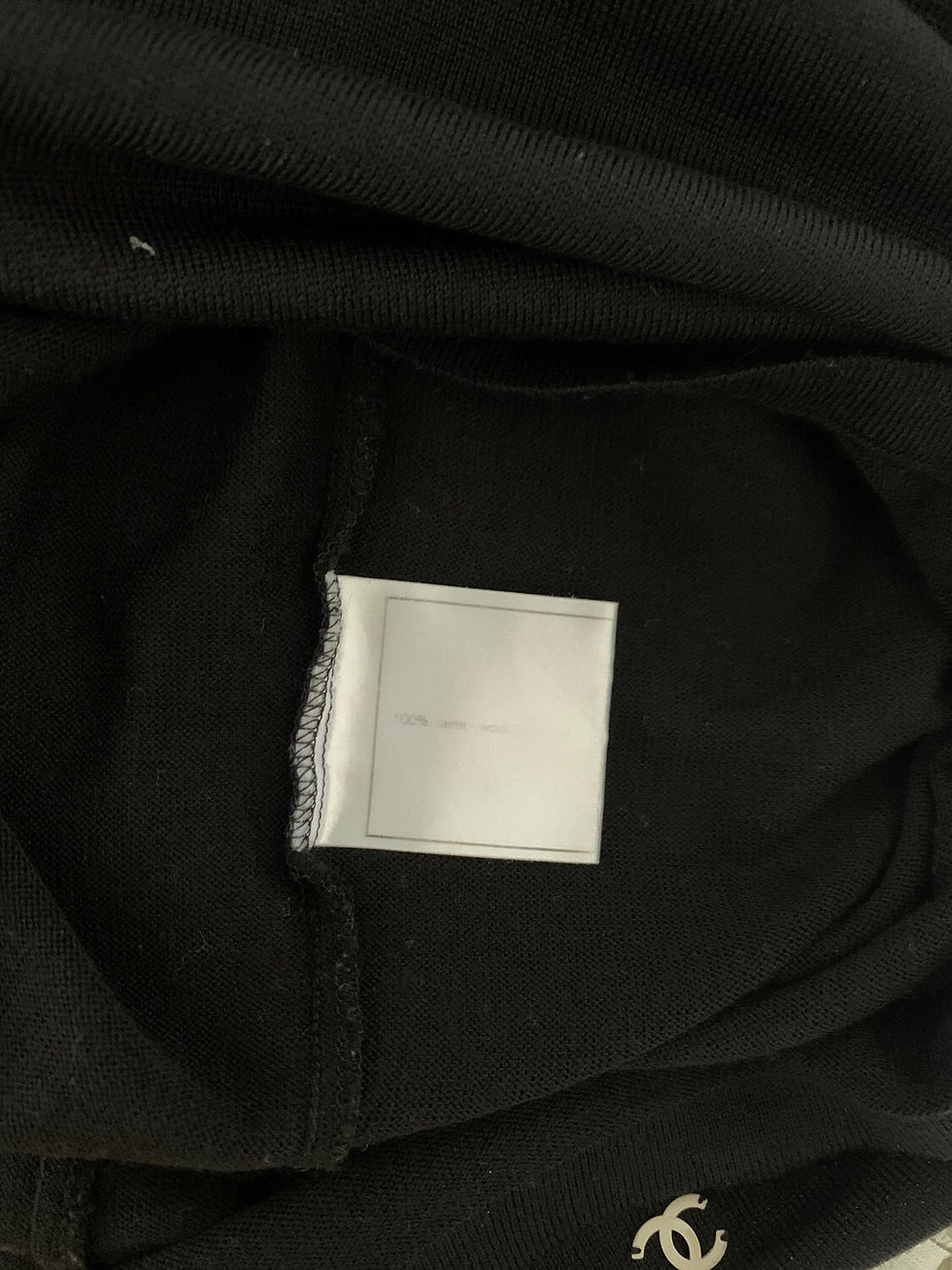 Thumbnail: chanel vintage sweater pullover Black ivory