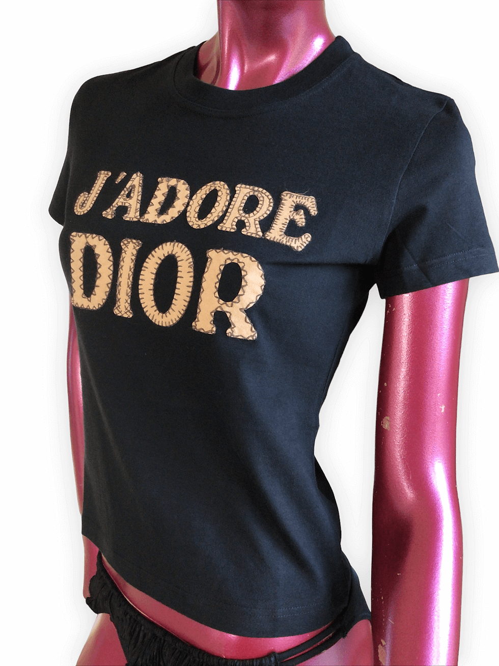 Thumbnail: Christian Dior Vintage J Adore Black T-Shirt