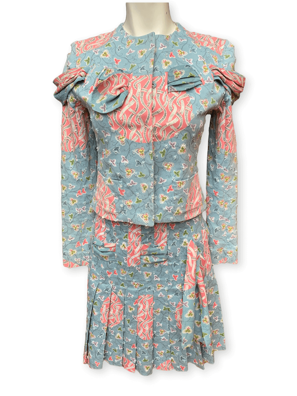 Thumbnail: Christian Dior by John Galliano 1990s Blue Floral Denim Jacket