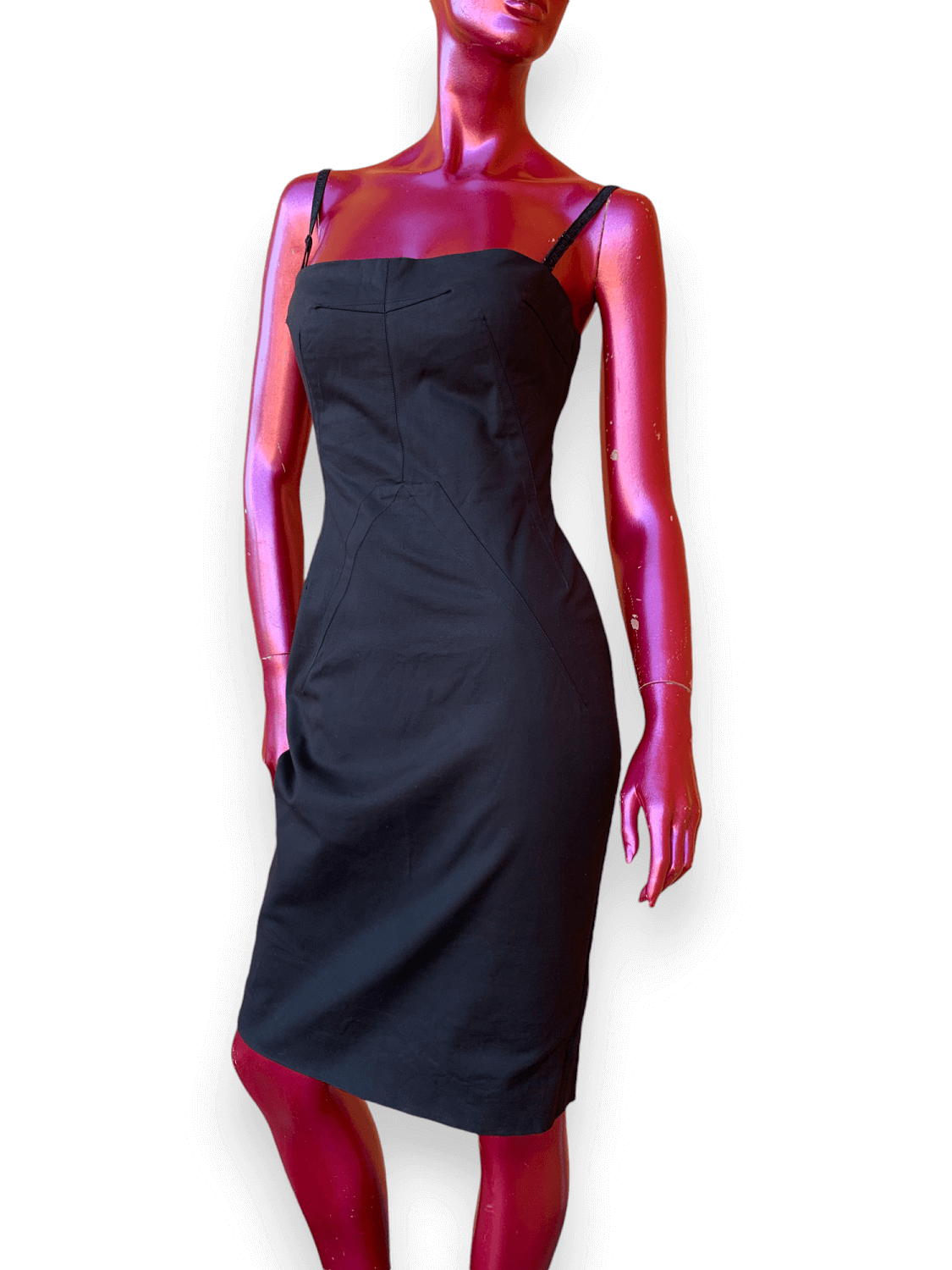 Dolce gabbana vintage slip dress black