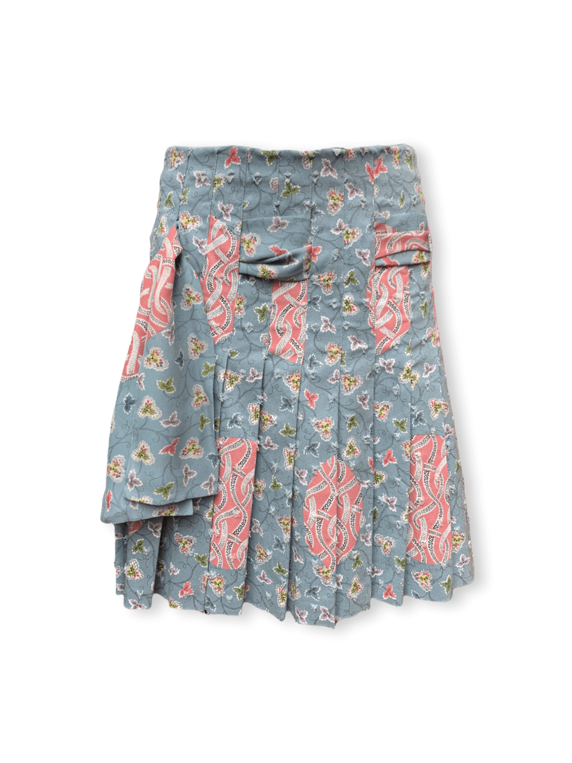 Christian Dior by John Galliano 90s Denim Floral Skirt