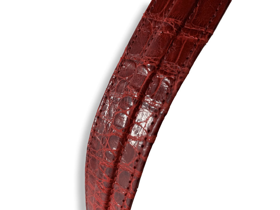 Thumbnail: Au Depart Alligator Skin Vintage 50s Handbag