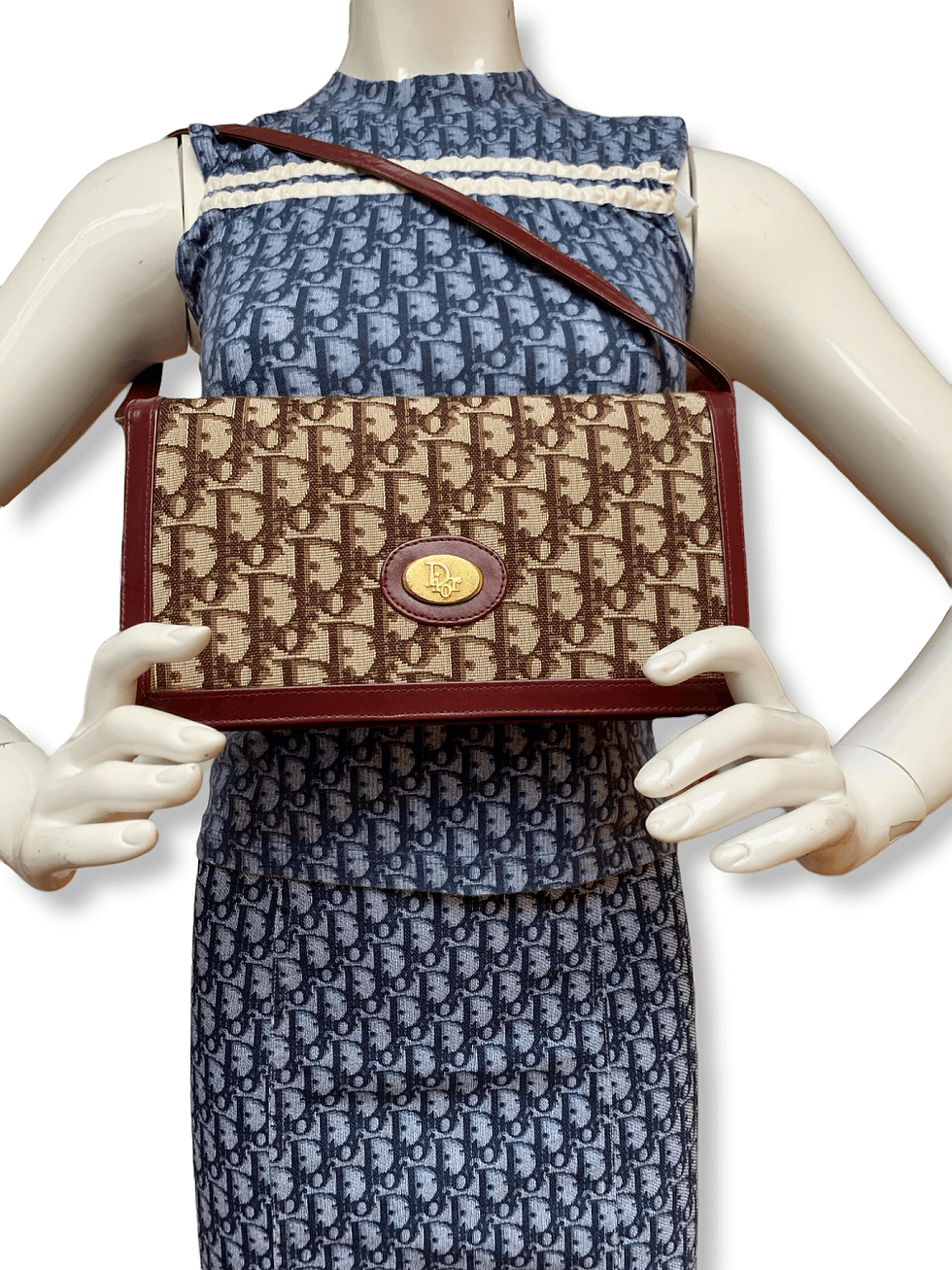 Thumbnail: dior vintage monogram shoulder bag