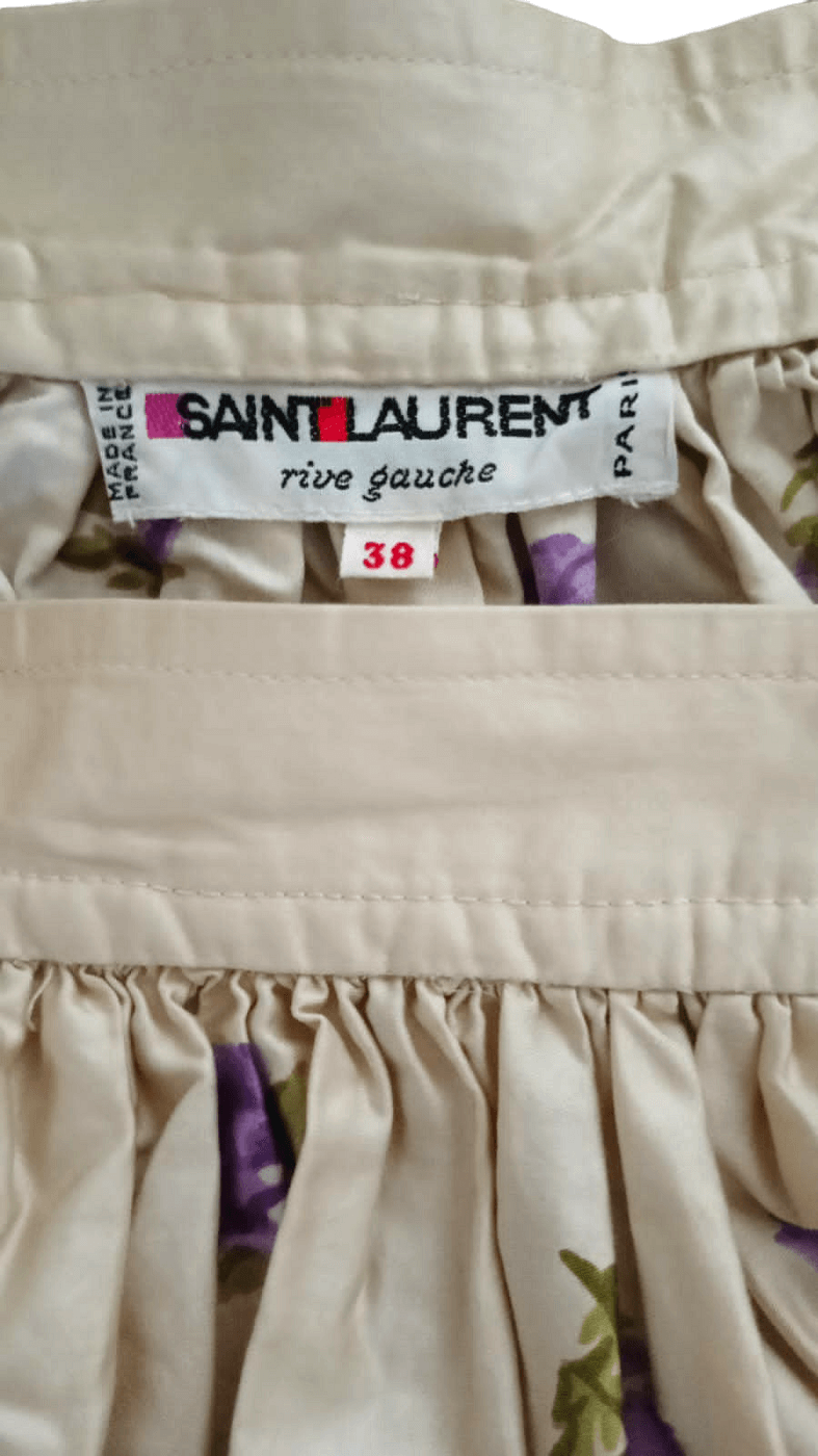 Thumbnail: Yves Saint Laurent 1970s Russian Ballet Floral Midi Skirt